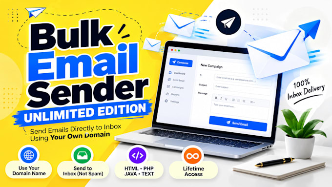 set up unlimited bulk email sender software for your domain