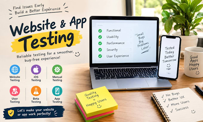 website testing ios testing manual testing app testing user testing beta testing