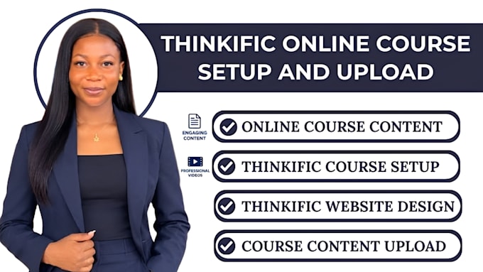 build thinkific online course website, sales funnel, and course migration
