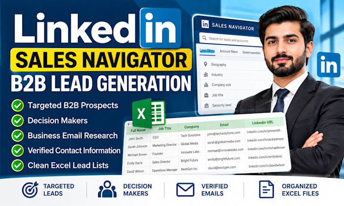 b2b lead generation using linkedin sales navigator