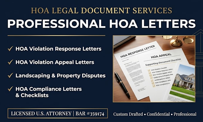 write an official hoa violation appeal letter based on your facts