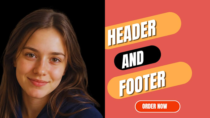 design header and footer website