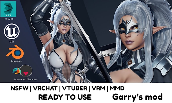 create and convert 3d nsfw character model, 3d vtuber, vrm, mmd koikatsu model