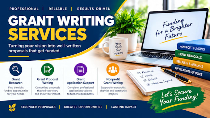 prepare professional grant applications for nonprofit funding