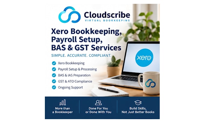 do xero bookkeeping, payroll setup, bas and gst services