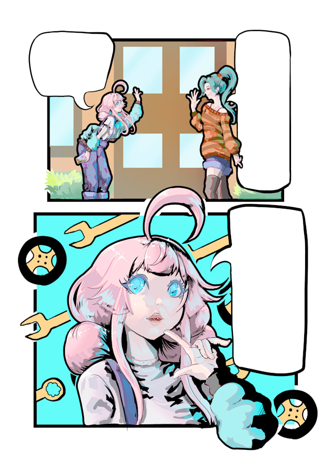 draw a manga page