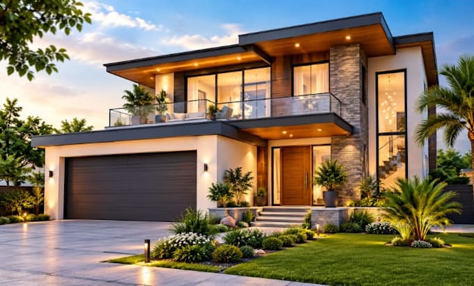 create realistic 3d exterior modeling and rendering