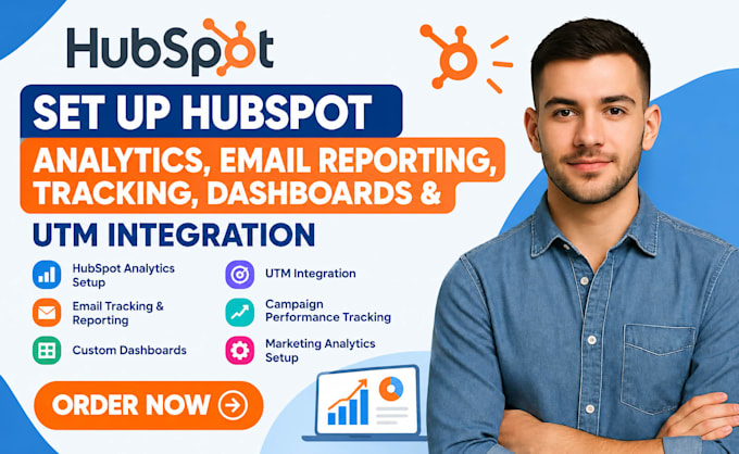 setup hubspot analytics email reporting tracking dashboard utm integration