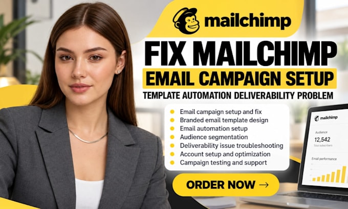 fix mailchimp email campaign setup template automation deliverability problem