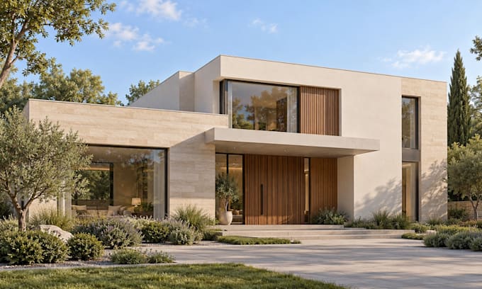 create realistic architectural concept visuals