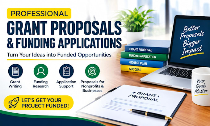 do professional grant proposals and funding applications