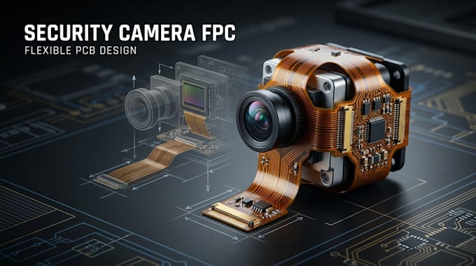 design custom security camera fpc and flexible pcb layout