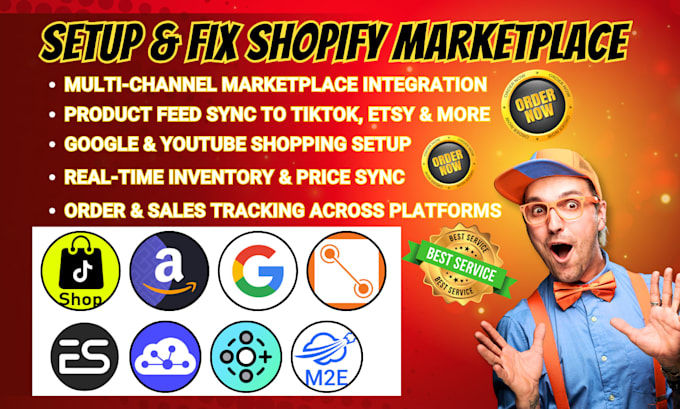 setup shopify marketplace cedcommerce webkul litcommerce koongo market sync