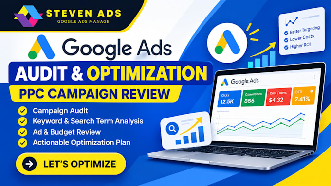 audit and optimize google ads PPC campaign as a SEM specialist