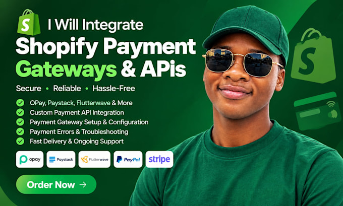 integrate shopify payment gateways and custom payment apis