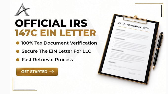 obtain official irs 147c ein verification letter for your US llc