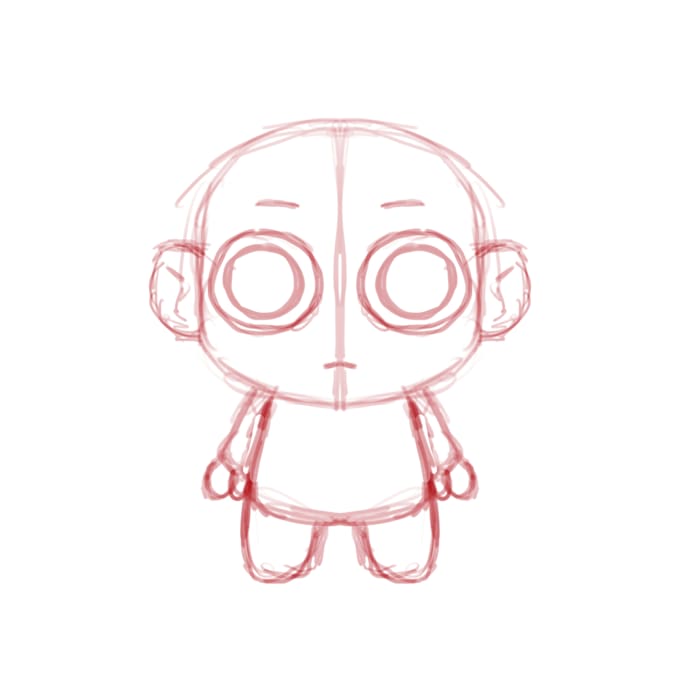 cartoon chibi vtuber model art and rig