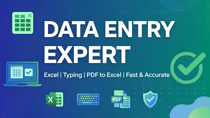 do data entry, excel, copy paste and typing work