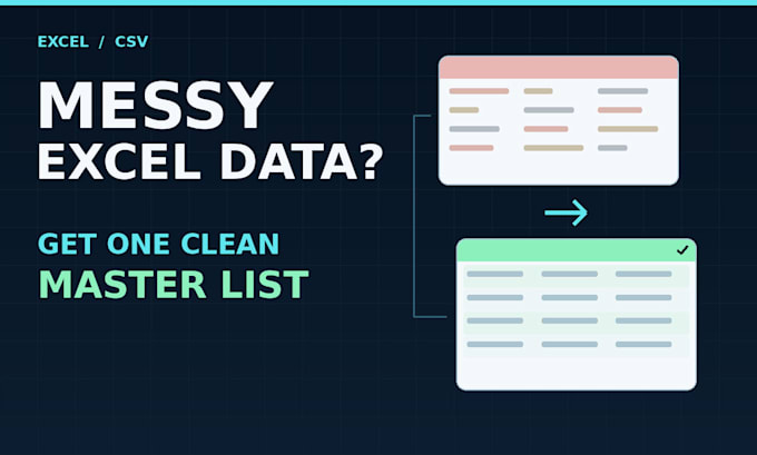 merge and clean excel or CSV customer lists with a change log