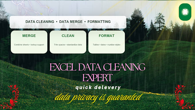 cleane, format, merge excel data