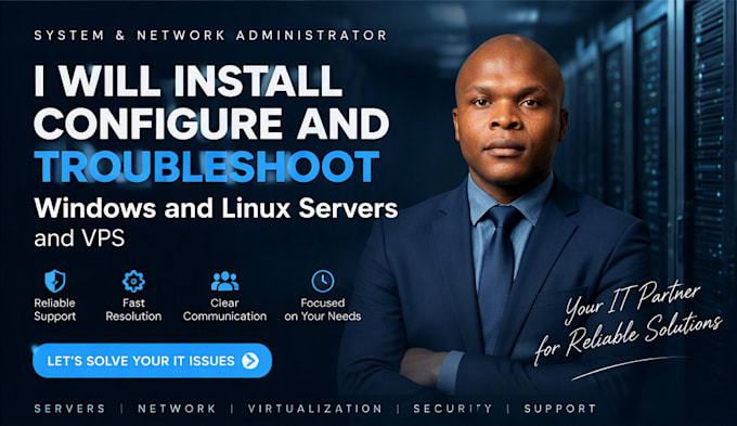 configure and troubleshoot windows and linux servers