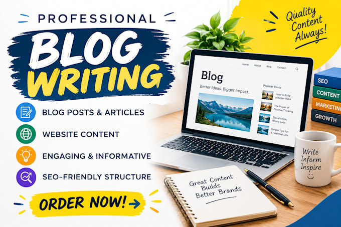 write engaging blog posts and articles for your website