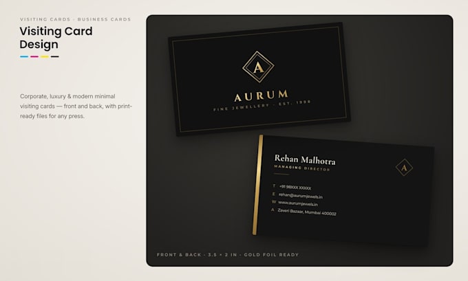 design unique business cards and visiting cards