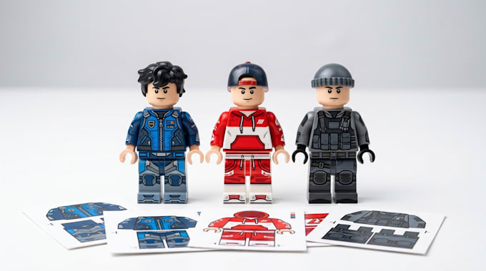 Design custom minifigure decals and print ready artwork by ...