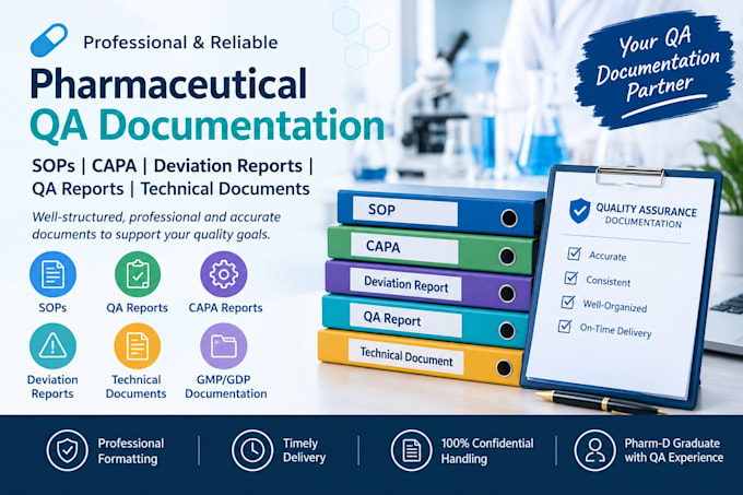format pharmaceutical sops and QA documents professionally