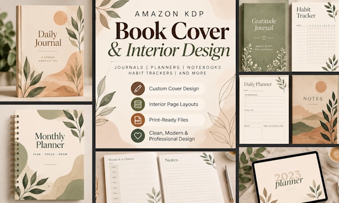 design planners and journals for amazon KDP