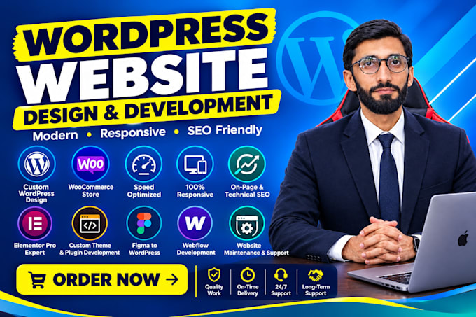 Design and develop wordpress websites and woocommerce ecommerce stores ...