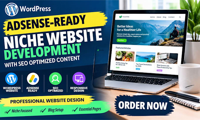 reate a professional adsense ready wordpress niche website