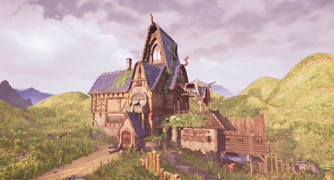 design medieval fantasy environment 3d game worlds 3d game map game level design