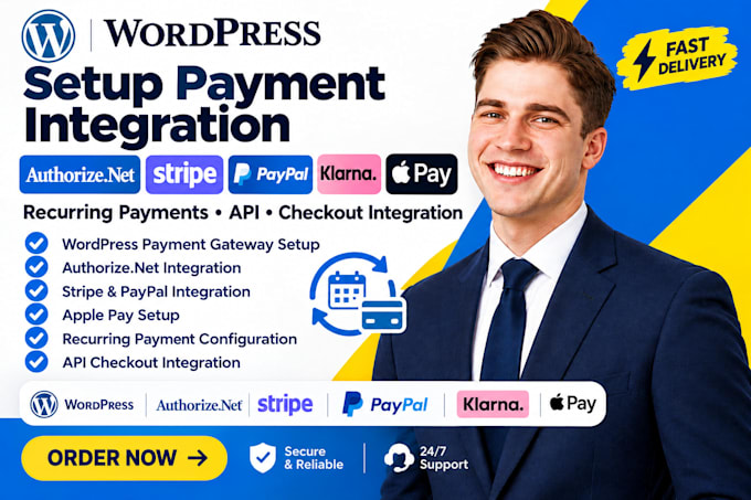 wix wordpress authorizenet apple pay recurring payment API checkout integration