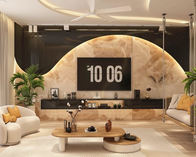 remodel interior structural reconfiguration for house, villa 3d interior render