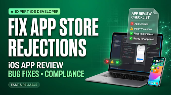 help you fix ios app rejection and help with app store approval