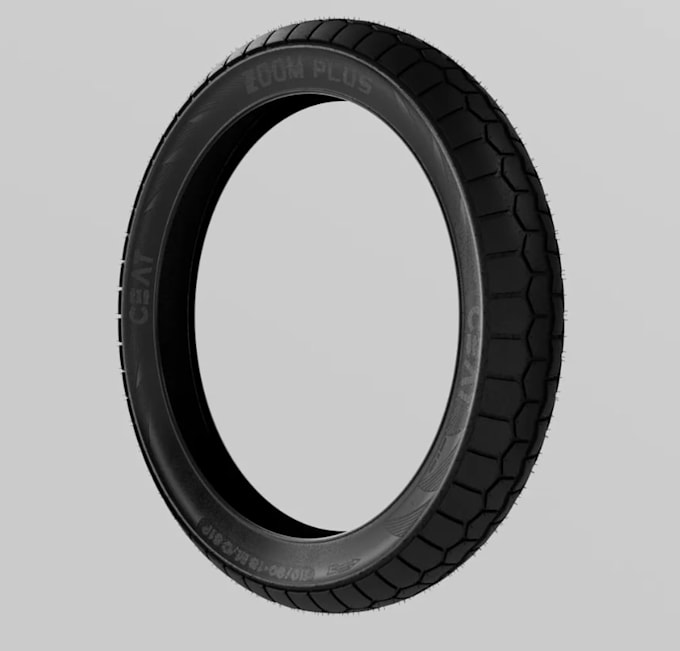 create accurate 3d tire, treadpattern, wheel model, detail with photoreal render