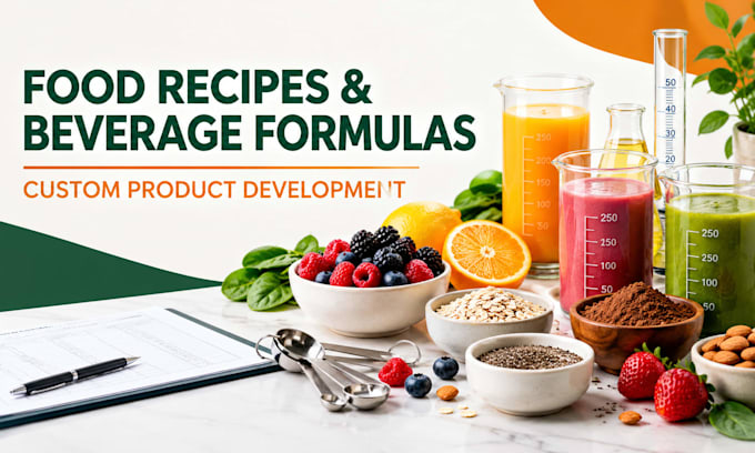 create custom food recipes and beverages formulations