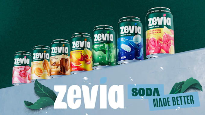 create 3d beverage can animation for your ads