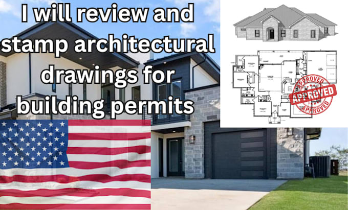 review and stamp architectural drawings for building permits