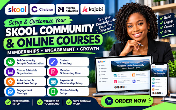 setup skool community setup skool course creation skool online community manager