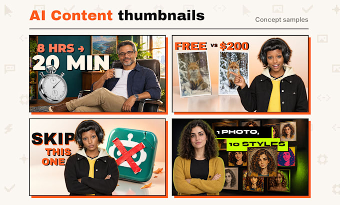 design ai and tech youtube thumbnails that hook viewers