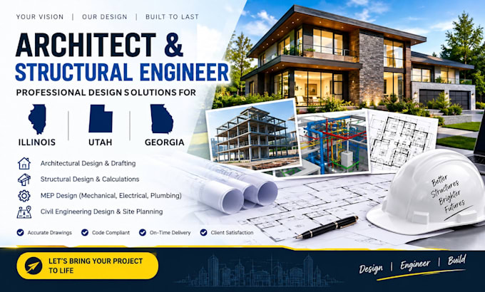 architect and structural engineer for illinois, utah georgia