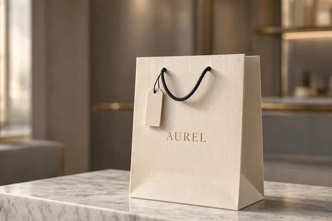 create branded shopping bag design for your store