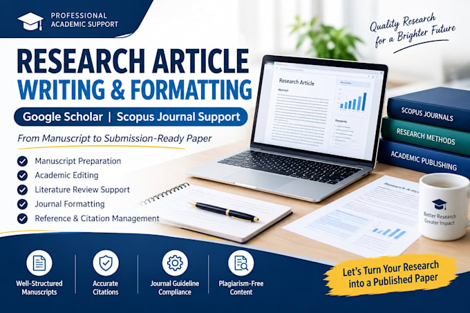 write and prepare article for submission on google scholar and scopus journals