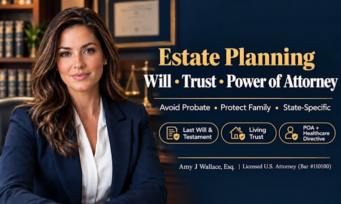 draft your last will and testament, trust, and estate plan
