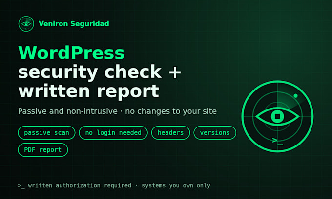 do a wordpress security audit and vulnerability scan with a PDF report