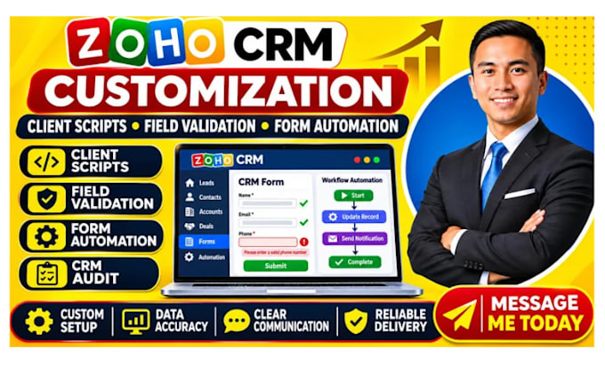 customize zoho CRM client scripts field validation form automation zoho audit