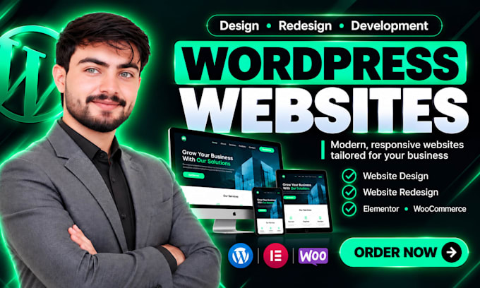 be your wordpress specialist for modern website design, redesign and development