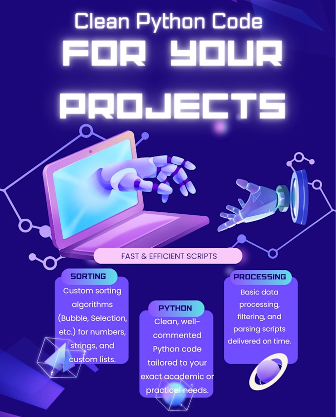 write basic python scripts and sorting code